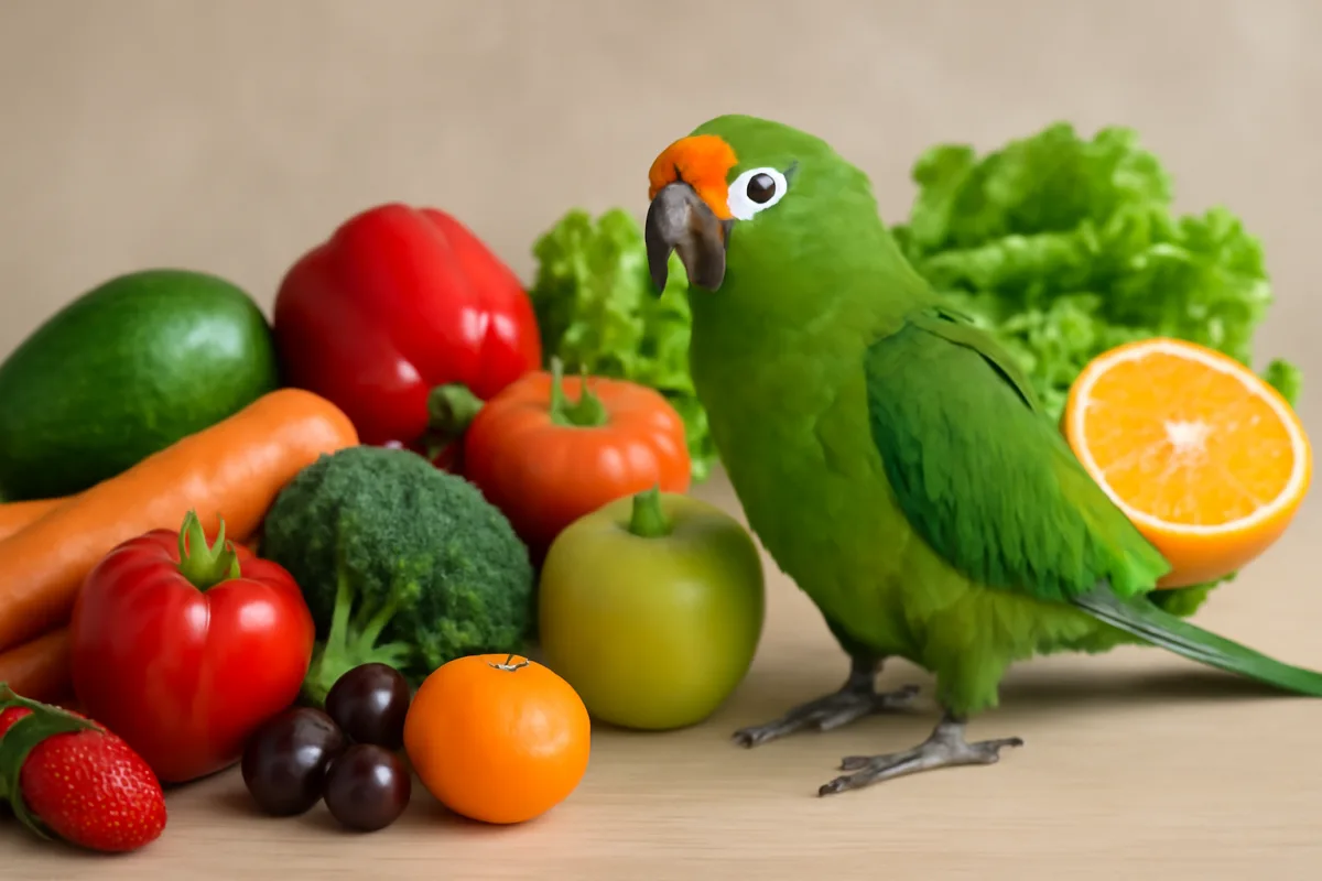 Quali frutta e verdura può mangiare il pappagallo? Le scelte migliori per energia e benessere