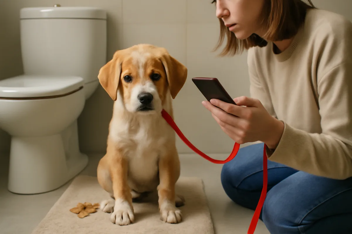 Cucciolo con diarrea persistente: quando è necessario andare subito dal veterinario