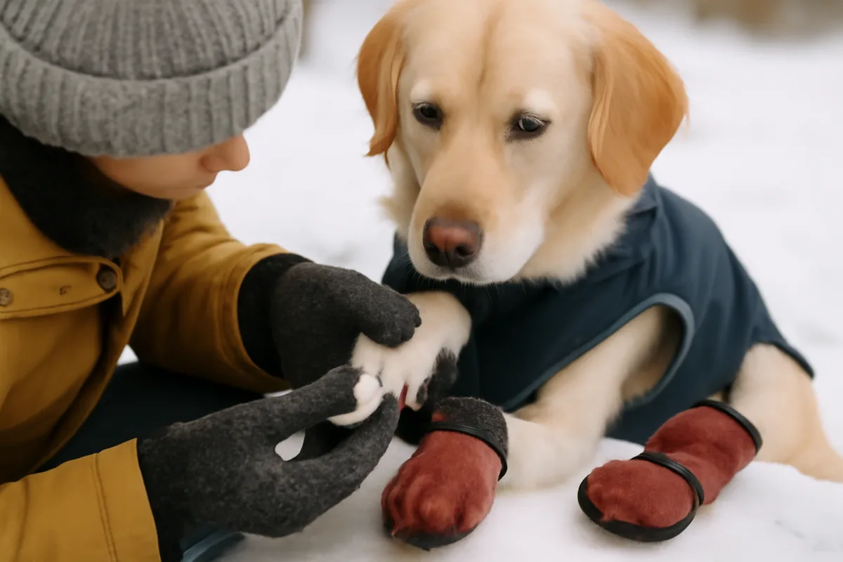Come proteggere le zampe dei cani dal freddo: trattamenti che fanno davvero la differenza