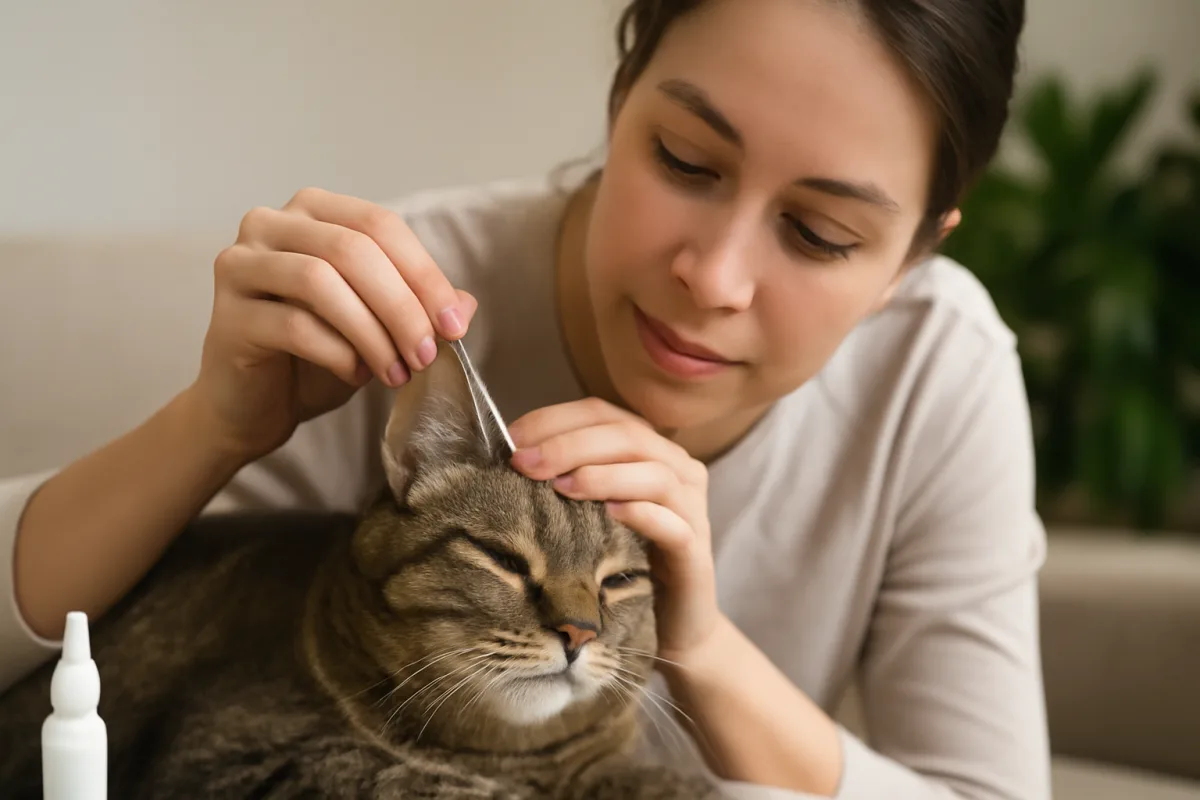 La pulizia delle orecchie nel gatto domestico: tecniche sicure per evitare infezioni